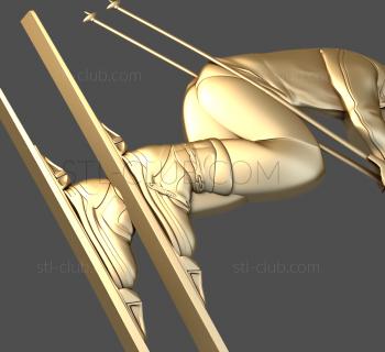 3D model Skier (STL)